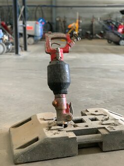 Luchthamer 12kg + 3 beitels