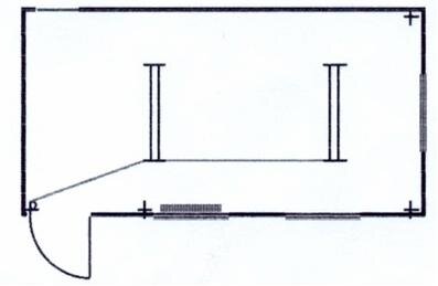 Bureaucontainer 6x3m